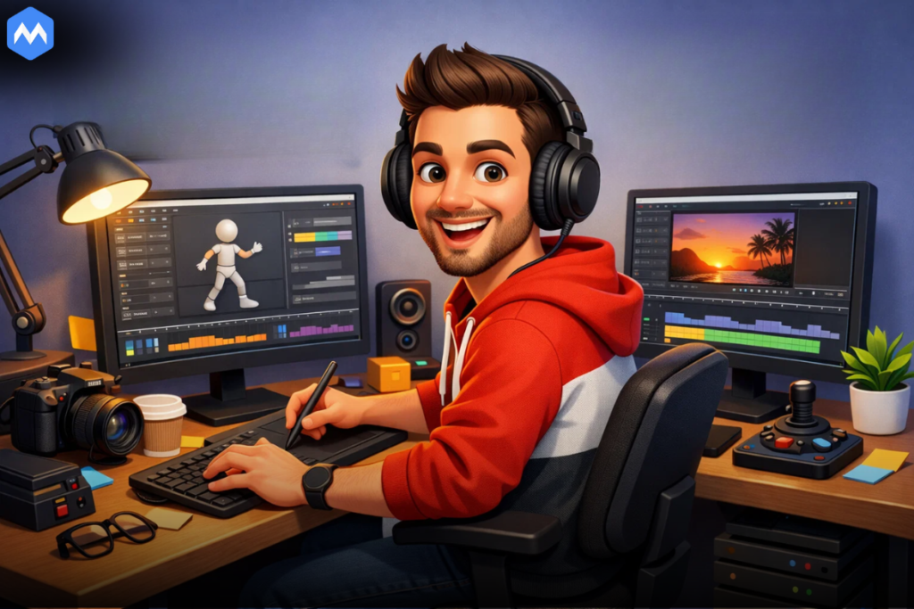 Motion Designer & Video Editor working for social media marketing agency